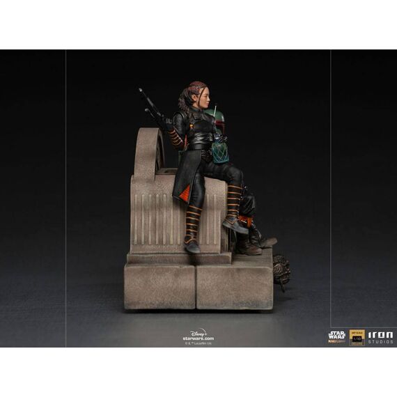 Figurka Star Wars The Mandalorian Deluxe Art Scale 1/10 Boba Fett & Fennec on Throne- Zdjęcie 6