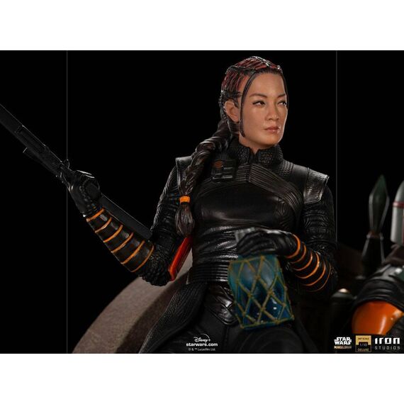 Figurka Star Wars The Mandalorian Deluxe Art Scale 1/10 Boba Fett & Fennec on Throne- Zdjęcie 7