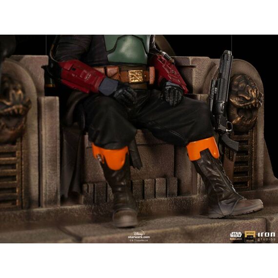 Figurka Star Wars The Mandalorian Deluxe Art Scale 1/10 Boba Fett & Fennec on Throne- Zdjęcie 9