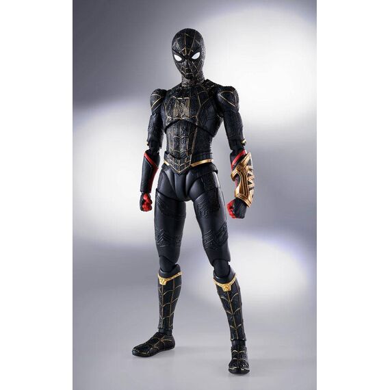 Figurka Spider-Man: No Way Home S.H. Figuarts - Spider-Man Black & Gold Suit (Special Set)