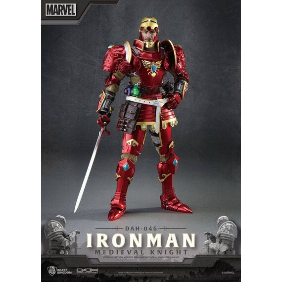 Figurka Marvel Dynamic 8ction Heroes 1/9 Medieval Knight Iron Man- Zdjęcie 7
