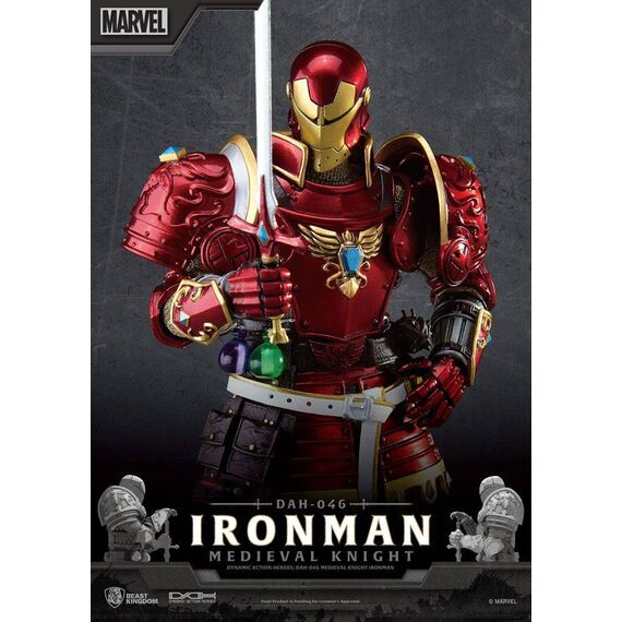 Figurka Marvel Dynamic 8ction Heroes 1/9 Medieval Knight Iron Man- Zdjęcie 8