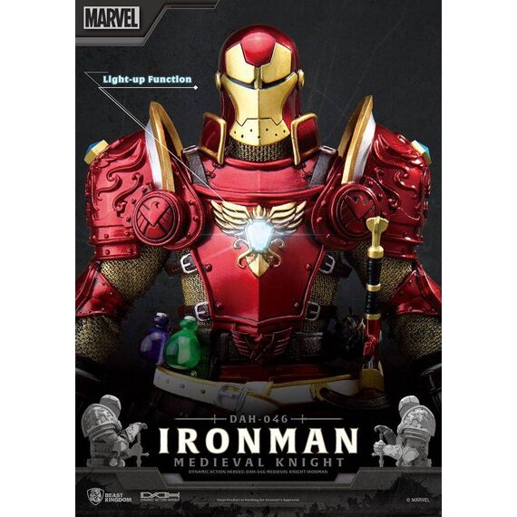 Figurka Marvel Dynamic 8ction Heroes 1/9 Medieval Knight Iron Man- Zdjęcie 12