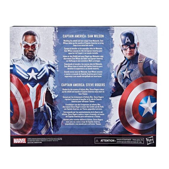 Zestaw figurek Marvel Legends - Captain America: Sam Wilson & Steve Rogers- Zdjęcie 14