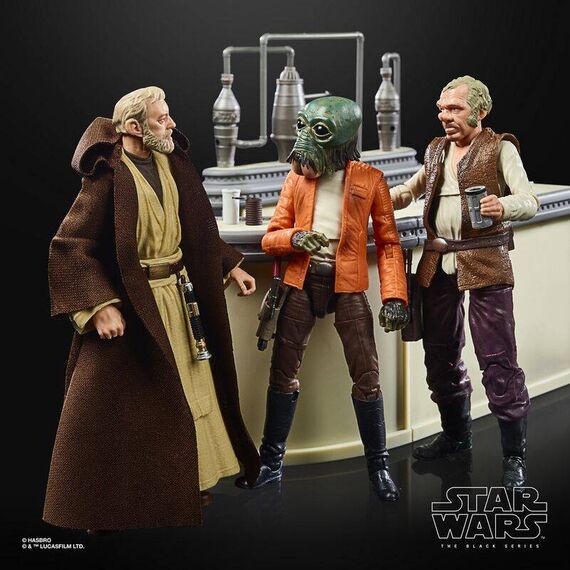 Zestaw figurek Star Wars Black Series - Cantina Showdown (Dr. Evazan, Ponda Baba, Obi-Wan Kenobi)- Zdjęcie 12
