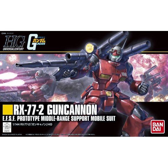 Model figurki GUNDAM HGUC 1/144 RX-77-2 Guncannin BL- Zdjęcie 12