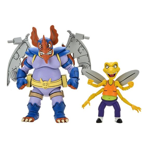 Zestaw 2 figurek Teenage Mutant Ninja Turtles 1987 - Wingnut & Screwloose