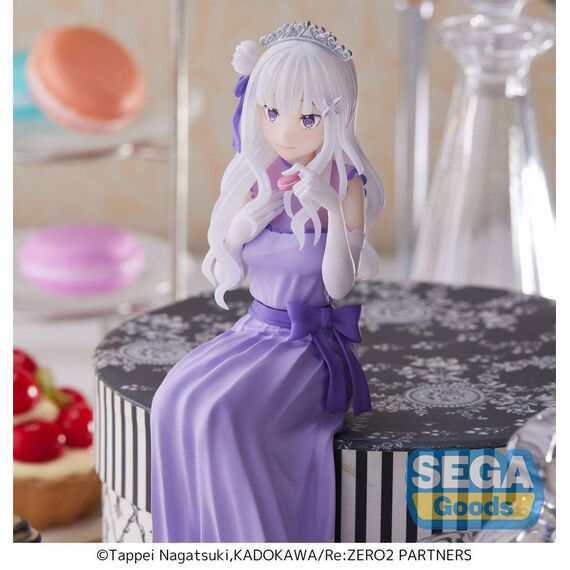 Figurka Re:Zero - Starting Life in Another World: Lost in Memories PM Perching - Emilia (Dressed-Up Party)- Zdjęcie 4