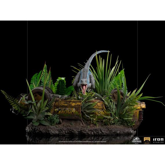 Figurka Jurassic World: Fallen Kingdom Deluxe Art Scale 1/10 Blue- Zdjęcie 2