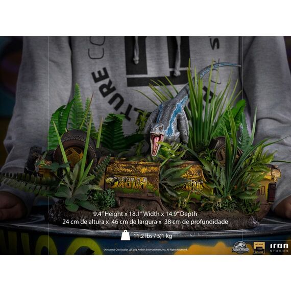 Figurka Jurassic World: Fallen Kingdom Deluxe Art Scale 1/10 Blue- Zdjęcie 17
