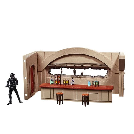 Zestaw Star Wars: The Mandalorian Vintage Collection - Diorama Nevarro Cantina i figurka Imperial Death Trooper- Zdjęcie 2