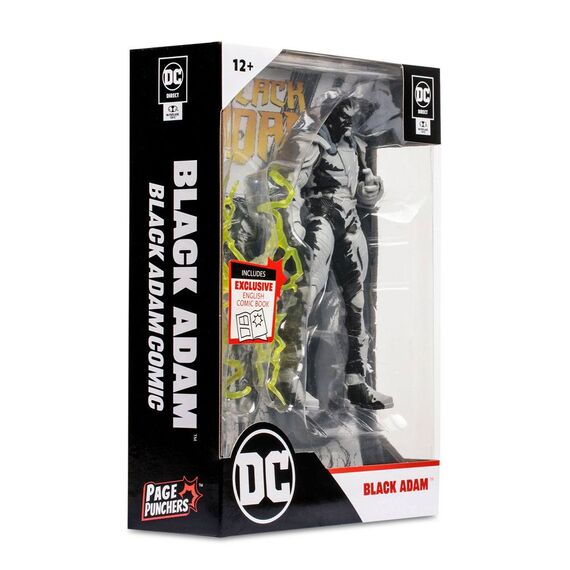 Figurka DC Direct Page Punchers - Black Adam with Black Adam Comic (Line Art Variant)- Zdjęcie 4