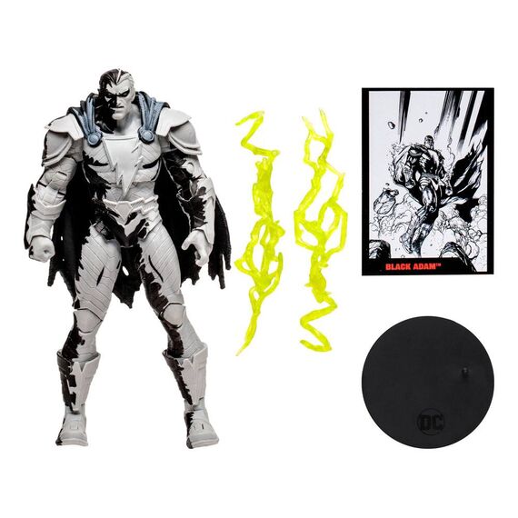 Figurka DC Direct Page Punchers - Black Adam with Black Adam Comic (Line Art Variant)- Zdjęcie 7