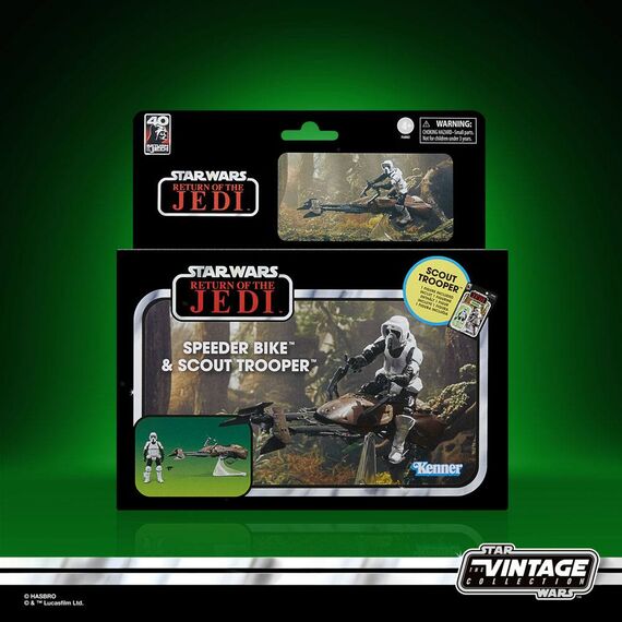 Pojazd z figurką Star Wars Epizod VI Vintage Collection - Speeder Bike & Scout Trooper- Zdjęcie 24