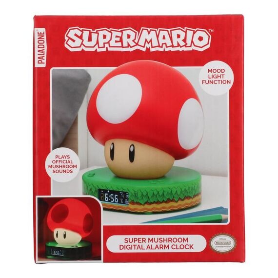 Budzik z podświetlaniem Super Mario - Super Mushroom- Zdjęcie 4