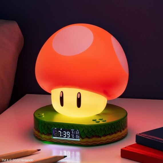 Budzik z podświetlaniem Super Mario - Super Mushroom- Zdjęcie 3