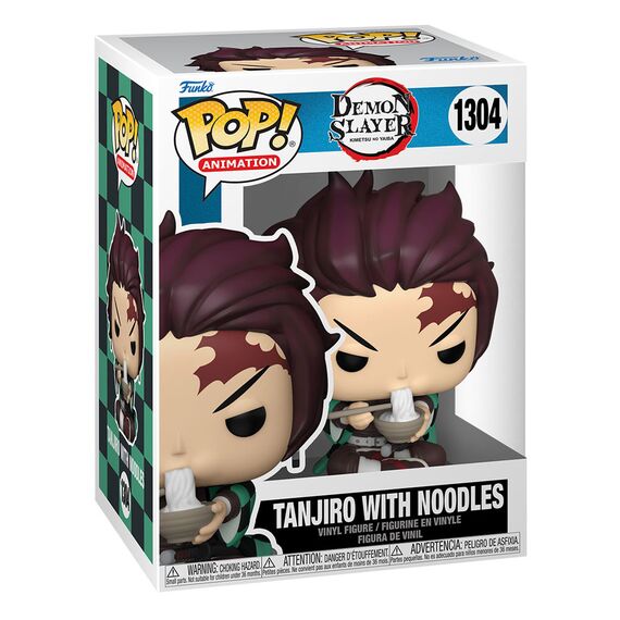 Figurka Demon Slayer: Kimetsu no Yaiba POP! - Tanjiro w/Noodles- Zdjęcie 3
