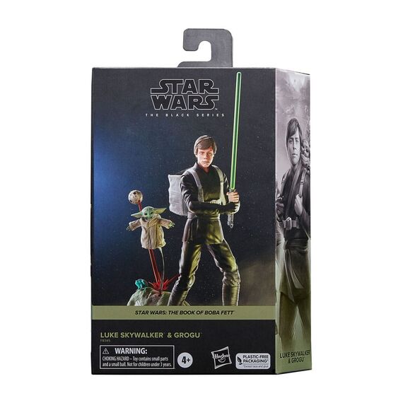 Zestaw 2 figurek Star Wars: The Book of Boba Fett Black Series - Luke Skywalker i Grogu- Zdjęcie 2