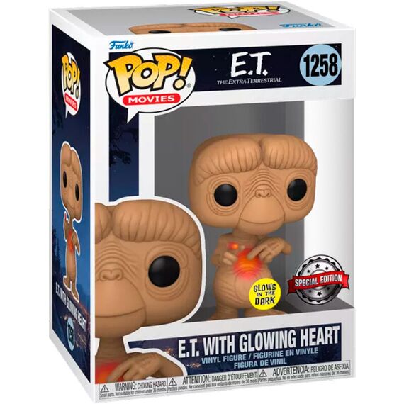 Figurka E.T. the Extra-Terrestrial POP! - E.T. w/heart (Glow-in-the-Dark)- Zdjęcie 3