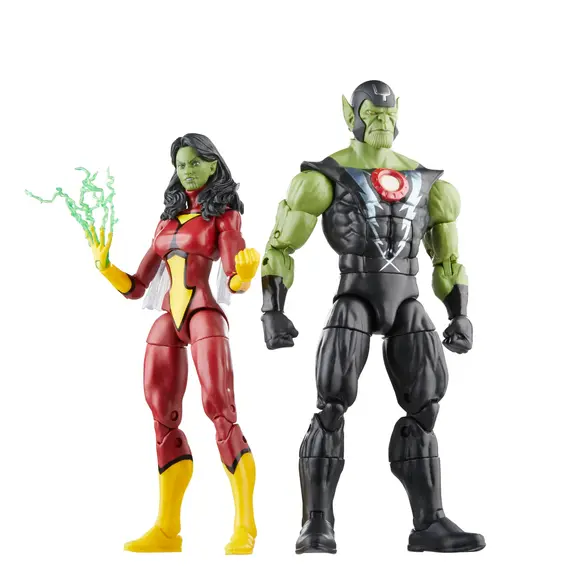 Zestaw 2 figurek Avengers Marvel Legends - Skrull Queen i Super-Skrull- Zdjęcie 3