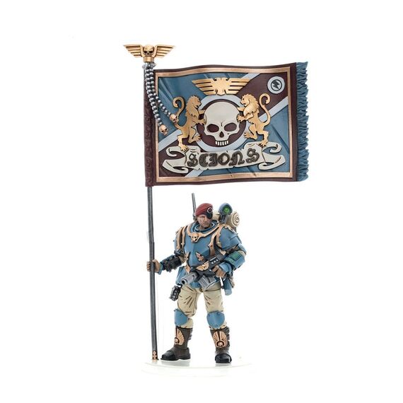 Figurka Warhammer 40k 1/18 Astra Militarum - Tempestus Scions Squad 55th Kappic Eagles Banner Bearer