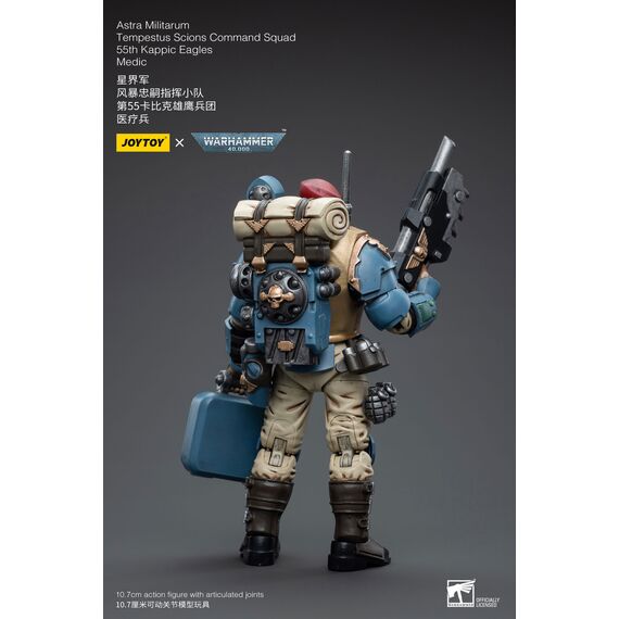 Figurka Warhammer 40k 1/18 Astra Militarum - Tempestus Scions Squad 55th Kappic Eagles Medic- Zdjęcie 4