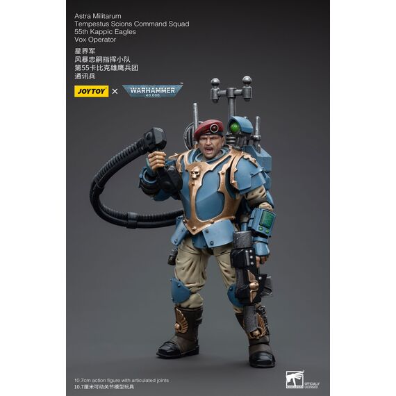 Figurka Warhammer 40k 1/18 Astra Militarum - Tempestus Scions Squad 55th Kappic Eagles Vox Operator- Zdjęcie 6