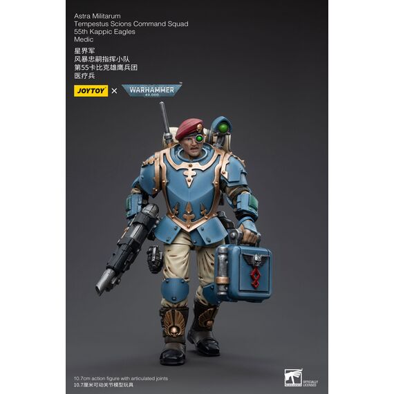 Figurka Warhammer 40k 1/18 Astra Militarum - Tempestus Scions Squad 55th Kappic Eagles Medic- Zdjęcie 8