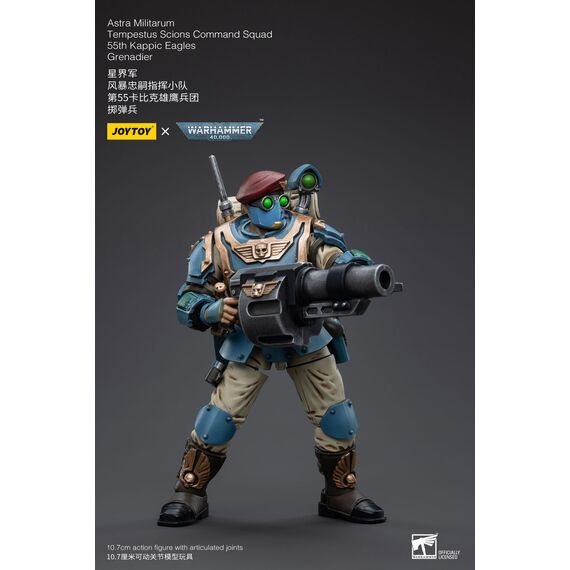 Figurka Warhammer 40k 1/18 Astra Militarum - Tempestus Scions Squad 55th Kappic Eagles Grenadier- Zdjęcie 10
