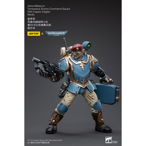 Figurka Warhammer 40k 1/18 Astra Militarum - Tempestus Scions Squad 55th Kappic Eagles Medic- Zdjęcie 12