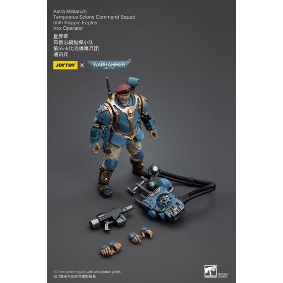 Figurka Warhammer 40k 1/18 Astra Militarum - Tempestus Scions Squad 55th Kappic Eagles Vox Operator- Zdjęcie 16