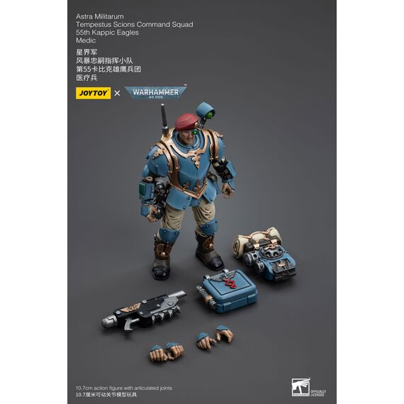 Figurka Warhammer 40k 1/18 Astra Militarum - Tempestus Scions Squad 55th Kappic Eagles Medic- Zdjęcie 16