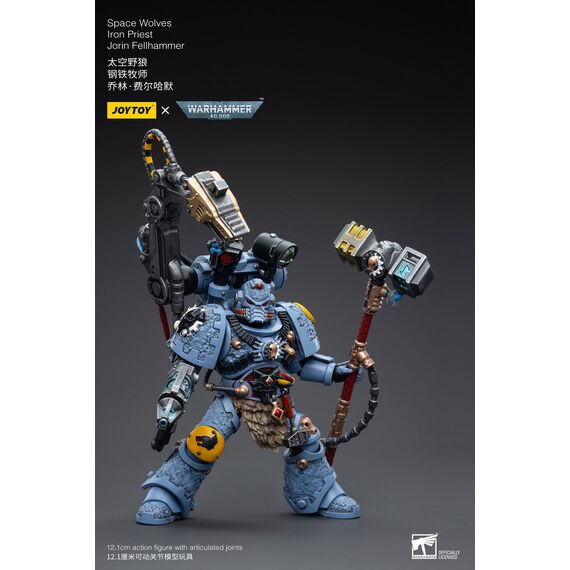 Figurka Warhammer 40k 1/18 Space Marines (Space Wolves) - Iron Priest Jorin Fellhammer- Zdjęcie 16