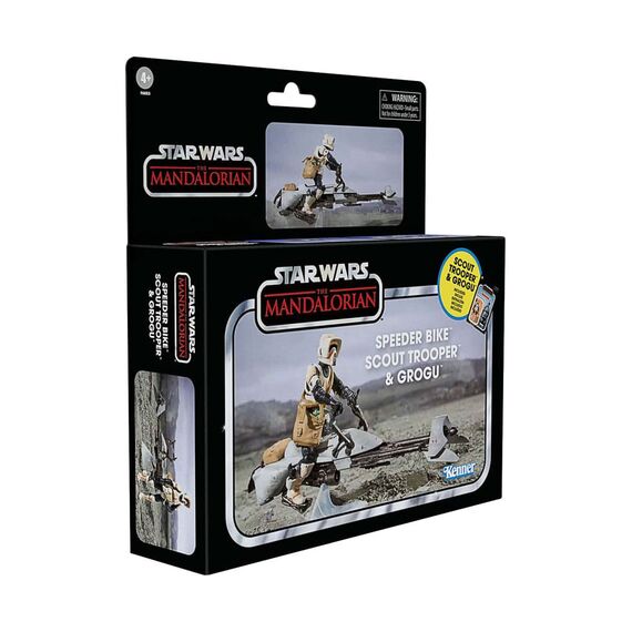 Pojazd z figurkami Star Wars The Mandalorian Vintage Collection - Speeder Bike w/Scout Trooper & Grogu- Zdjęcie 27