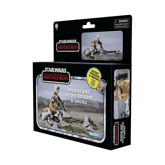 Pojazd z figurkami Star Wars The Mandalorian Vintage Collection - Speeder Bike w/Scout Trooper & Grogu- Zdjęcie 30