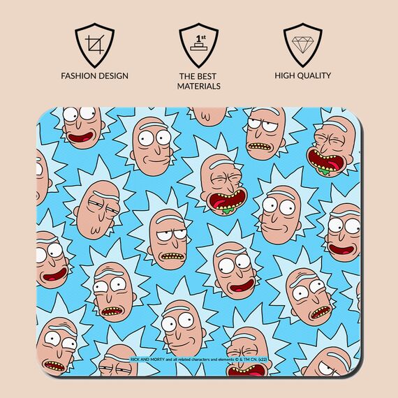 Podkładka materiałowa pod mysz Rick & Morty - Blue Rick- Zdjęcie 2