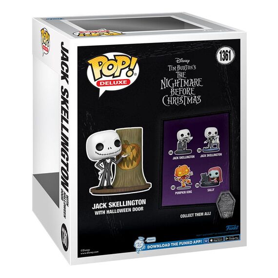 Figurka Nightmare before Christmas 30th Anniversary POP! Deluxe - Jack w/Halloween Door- Zdjęcie 3
