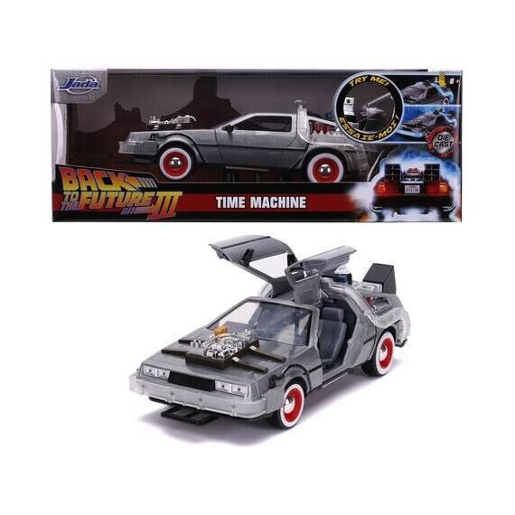 Model samochodu Back to the Future 3 Diecast 1/24 Time Machine (Delorean)- Zdjęcie 12