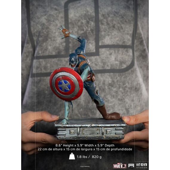 Figurka What If...? Art Scale 1/10 - Zombie Captain America- Zdjęcie 26