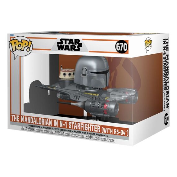 Figurka Star Wars The Mandalorian POP! Rides - The Mandalorian in N-1 Starfighter (with R5-D4)- Zdjęcie 2