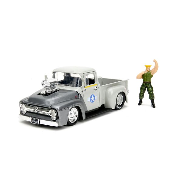 Model samochodu Street Fighter 1/24 - 1956 Ford F-100 (wraz z figurką Guile)- Zdjęcie 2