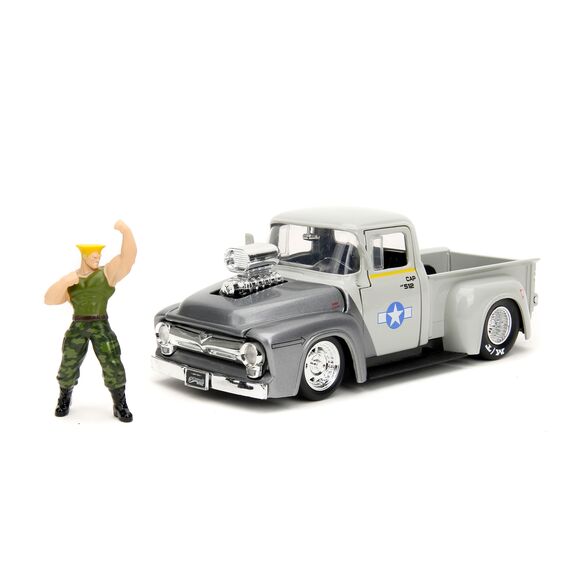 Model samochodu Street Fighter 1/24 - 1956 Ford F-100 (wraz z figurką Guile)- Zdjęcie 4