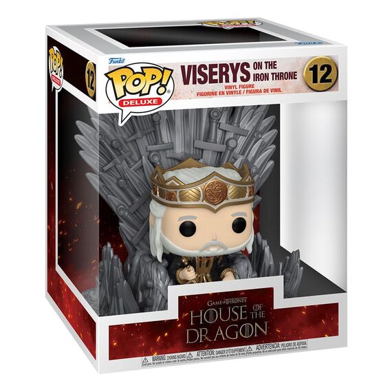 Figurka House of the Dragon / Ród Smoka POP! Deluxe - Viserys on the Iron Throne- Zdjęcie 2