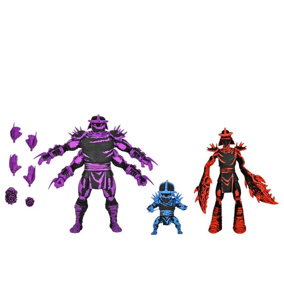Zestaw 3 figurek Teenage Mutant Ninja Turtles (Mirage Comics) - Shredder Clones