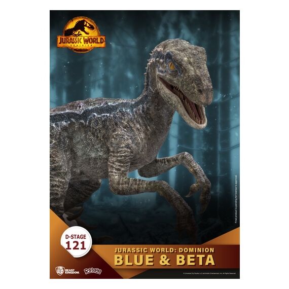Figurka Jurassic World: Dominion D-Stage Diorama - Blue & Beta- Zdjęcie 10