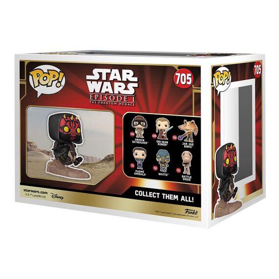 Figurka Star Wars: The Phantom Menace 25th Anniversary POP! Rides Super Deluxe - Darth Maul on Bloodfin Speeder- Zdjęcie 3
