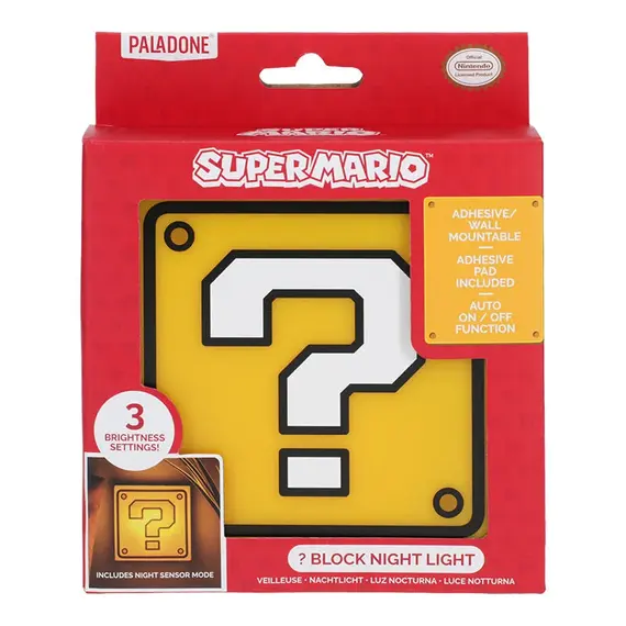Lampka na ścianę Super Mario - Question Block- Zdjęcie 5