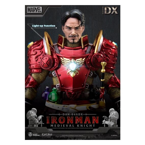 Figurka Marvel Dynamic 8ction Heroes 1/9 - Medieval Knight Iron Man (Deluxe)- Zdjęcie 20