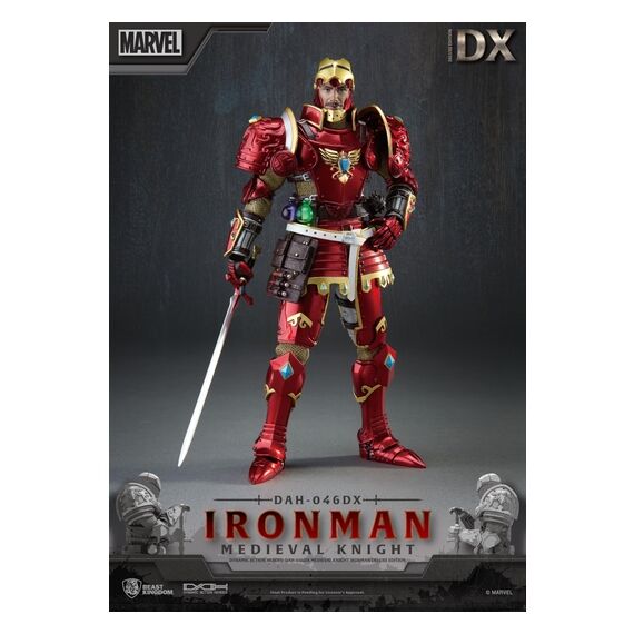 Figurka Marvel Dynamic 8ction Heroes 1/9 - Medieval Knight Iron Man (Deluxe)- Zdjęcie 22