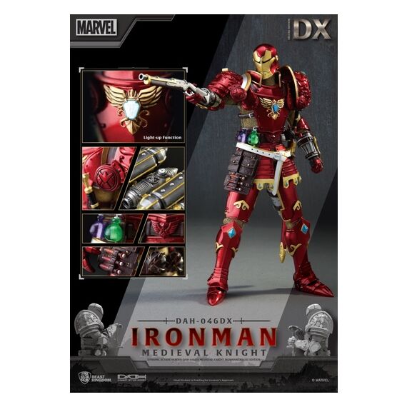 Figurka Marvel Dynamic 8ction Heroes 1/9 - Medieval Knight Iron Man (Deluxe)- Zdjęcie 10